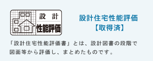 設計住宅性能評価【取得済】